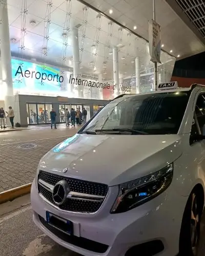 Mercedes V Class private transfer from Naples airport to Maiori and Amalfi Coast